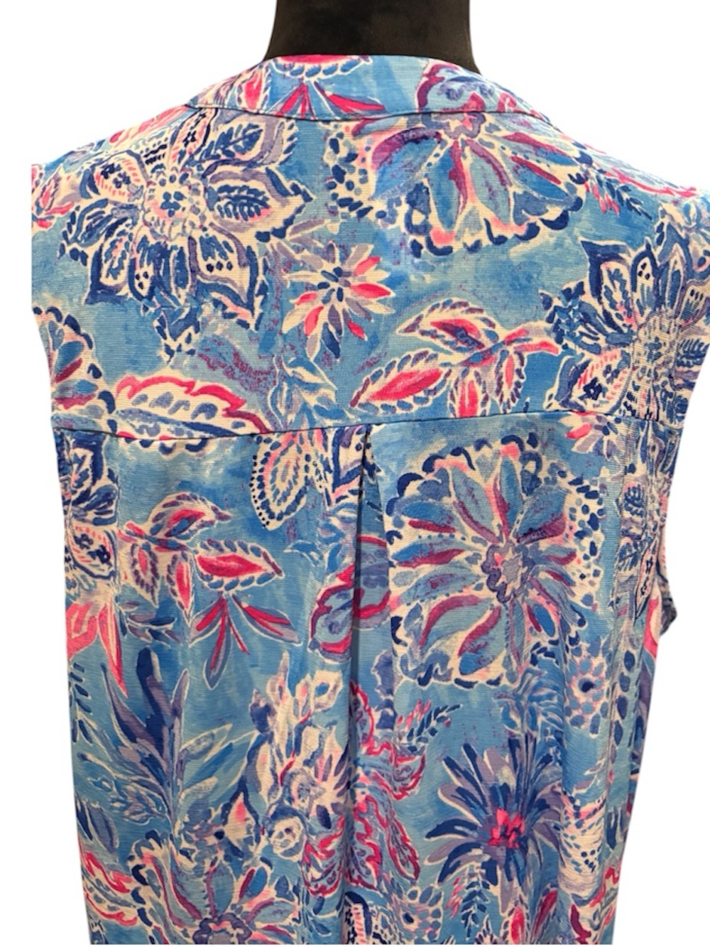 Dear Scarlett Floral Sleeveless Tank Tunic Top, XL, Lightweight Casual Comfy - Picture 4 of 11